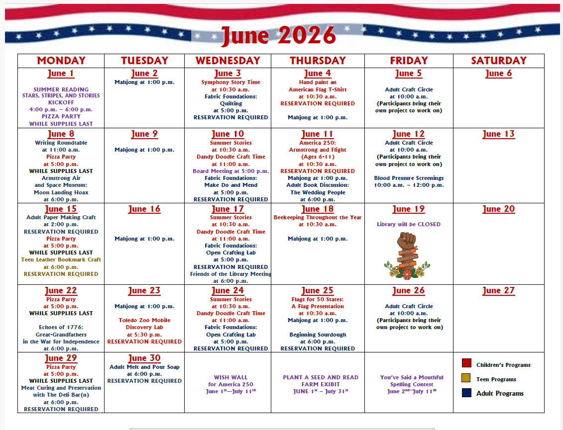 Calendar June 2026 at SMCPL corrected