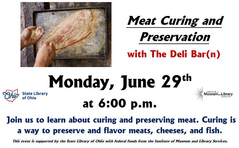 meat curing Deli Barn presentation June 29-2026 at SMCPL